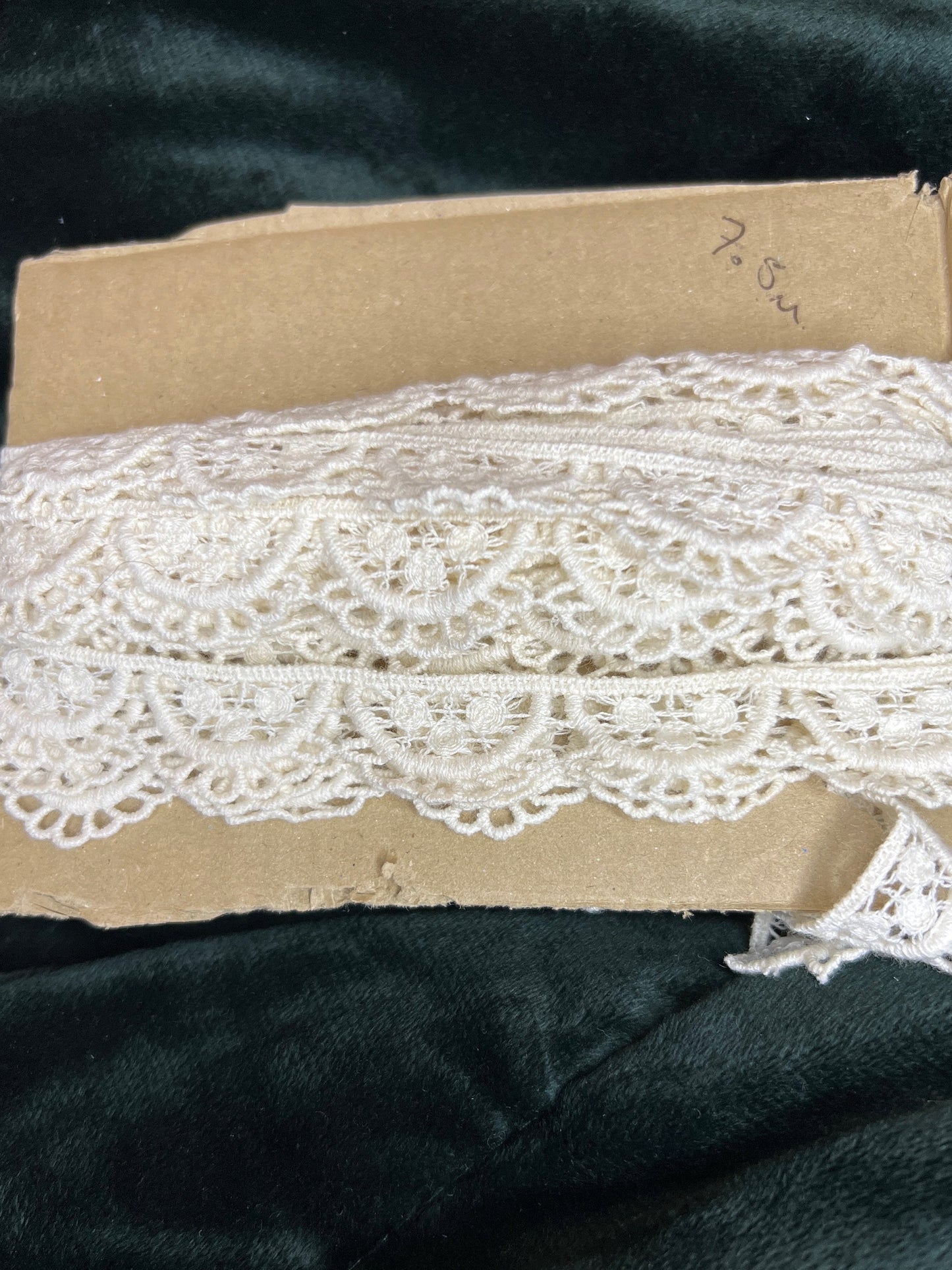 White cotton lace trim