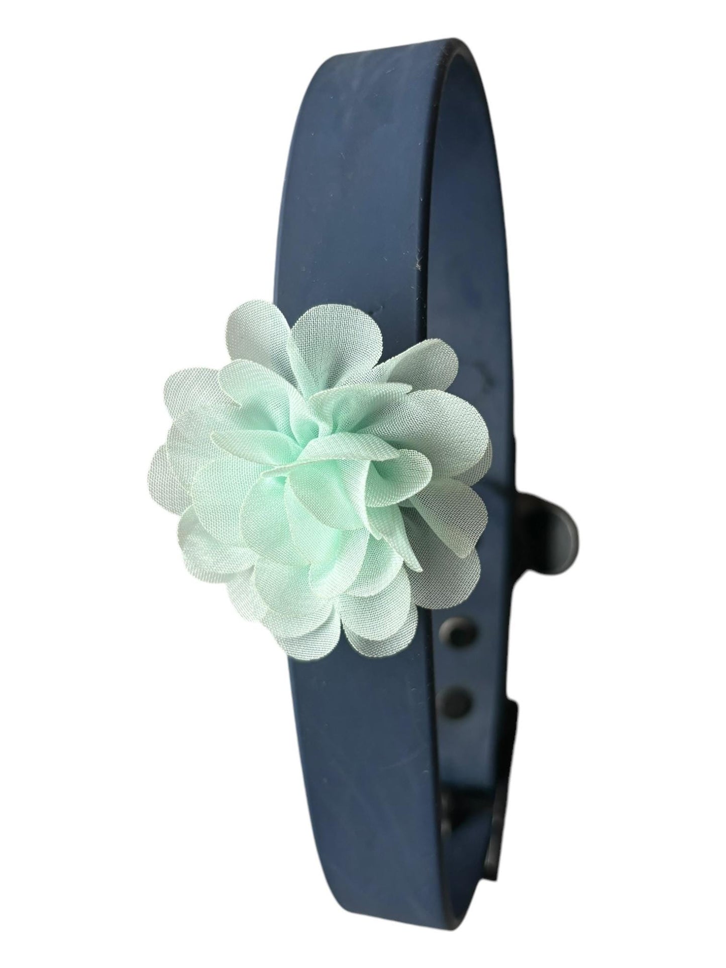 Small Dog Collar Flower – Chiffon Layered Floral Accessory for Small Dogs | Removable Pet Collar Flower | Feminine Dog Bow