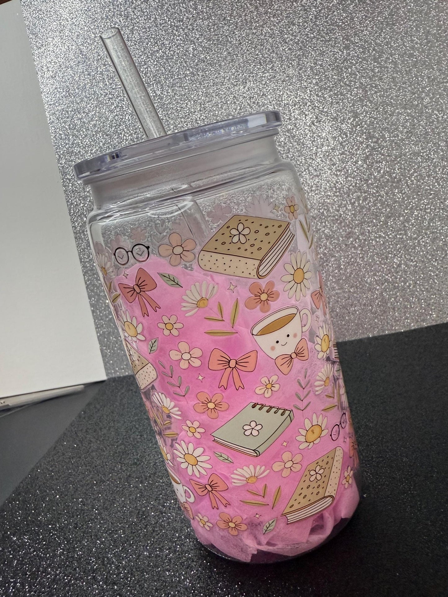 Books and Tea Cold Cup