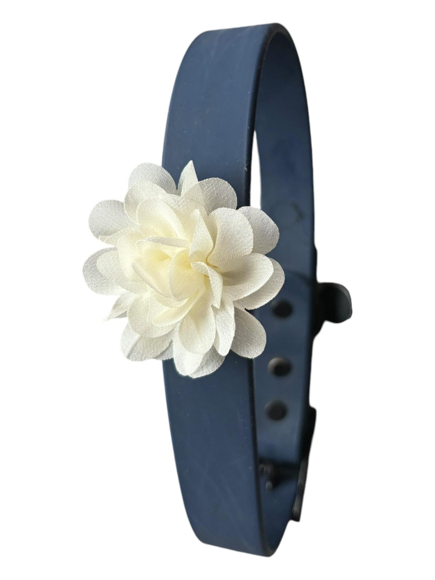 Small Dog Collar Flower – Chiffon Layered Floral Accessory for Small Dogs | Removable Pet Collar Flower | Feminine Dog Bow