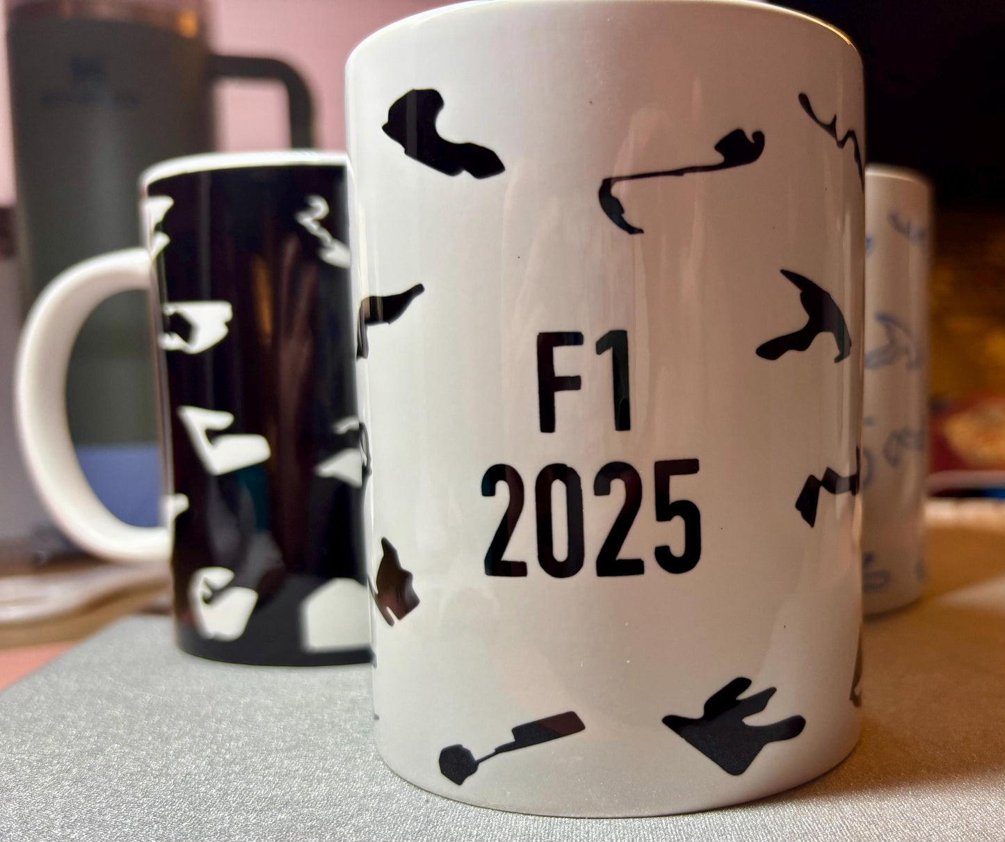 Formula One 2025 Race track Mug | Racing Circuits Mug | F 1 gifts | Hamilton | Norris | Cars | Gift Ideas | Formula Racing