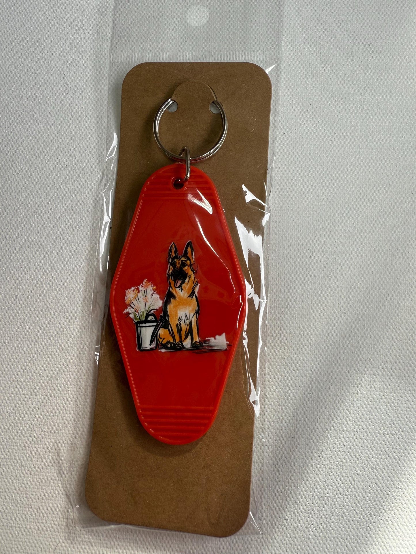 German Shepherd Keyring – Dog Lover Gift – German Shepherd Keychain for Her or Him – Pet Memorial Gift – Cute German Shepherd Accessory