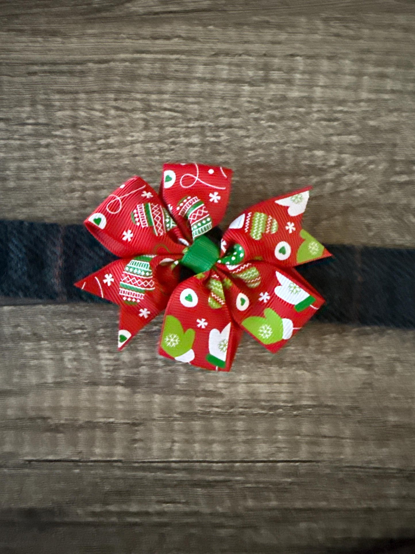 Christmas Dog Collar Bow | Limited Edition Pet Accessory | Ribbon Bow | Festive Dog Collar Add-On | Pet Costume