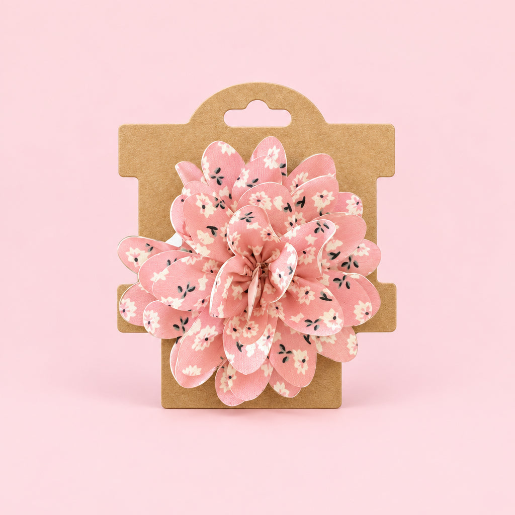 Medium Chiffon Dog Collar Flower 7.5cm – Elegant Removable Floral Accessory