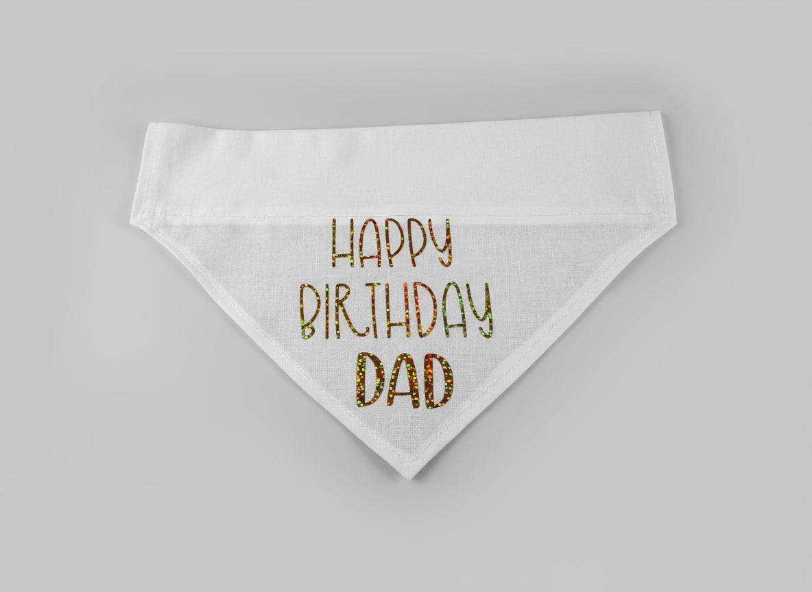 Personalized Pet Birthday Bandana: Custom Dog or Cat Party Accessory