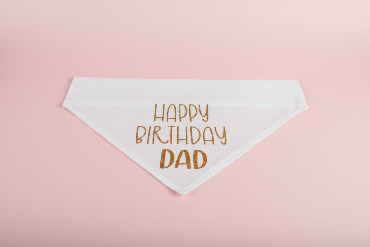 Personalized Pet Birthday Bandana: Custom Dog or Cat Party Accessory