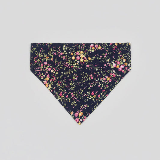 Navy ditsy Flowers Dog bandana