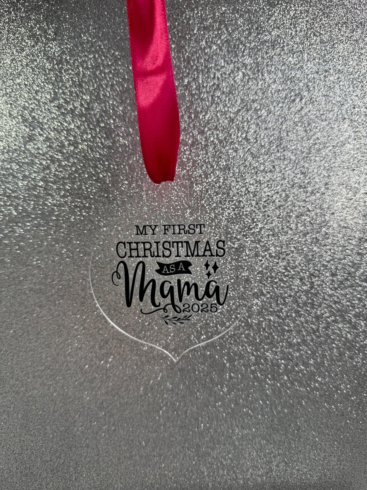 First Christmas as a Mama Tree Decoration β First Christmas Mum β Parent Gift β Personalised 2025 Keepsake