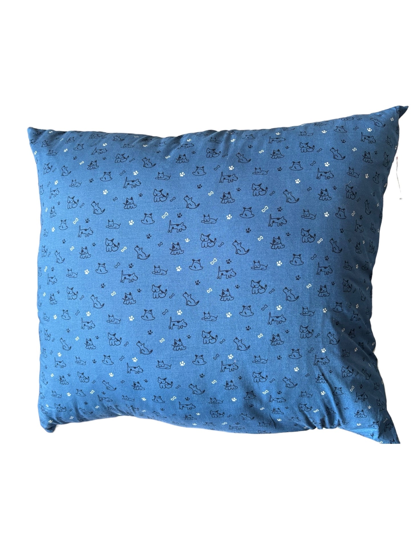 Handmade Navy dog and cat cushions in multiple sizes