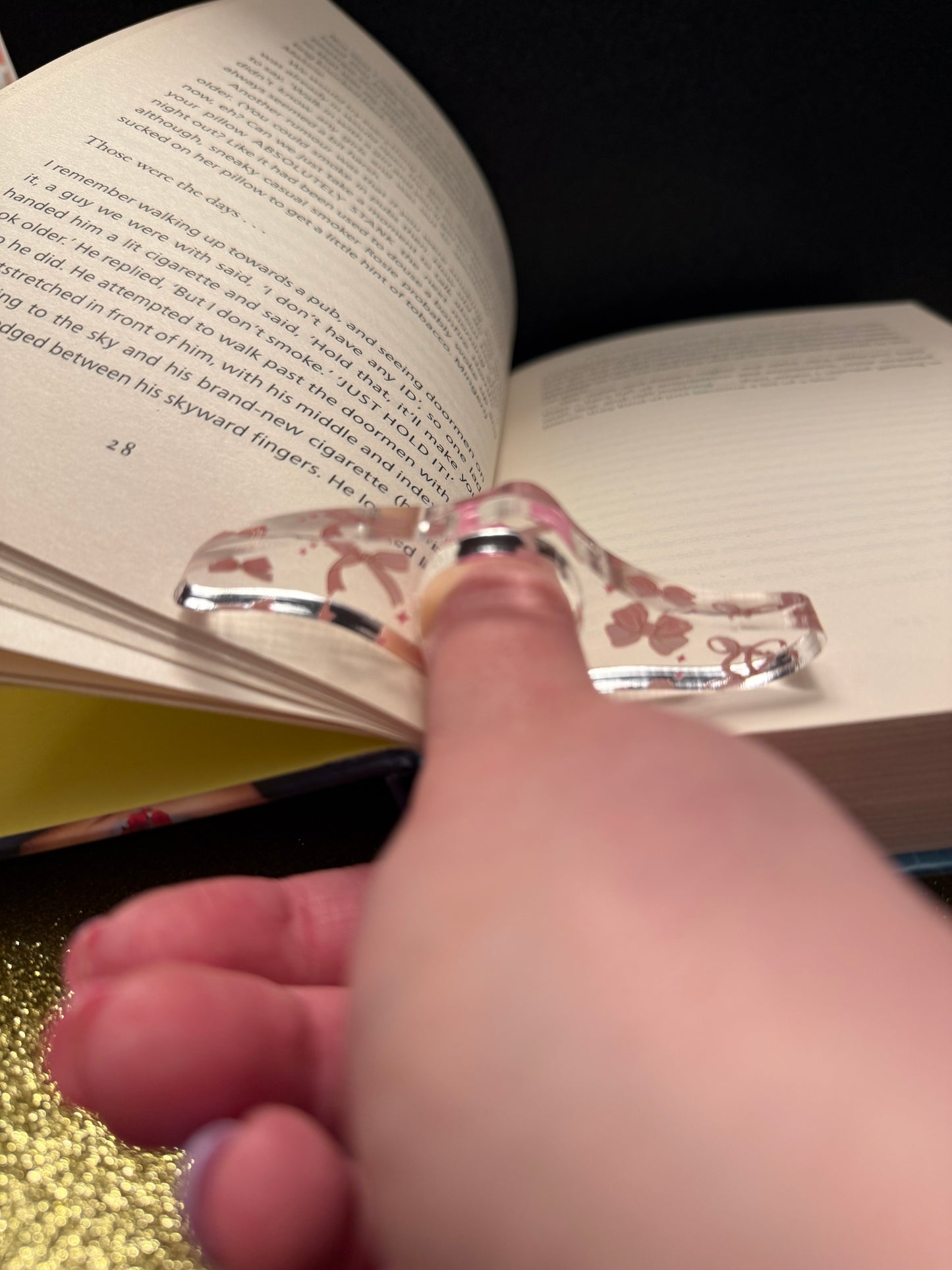 Pink Bow page holder
