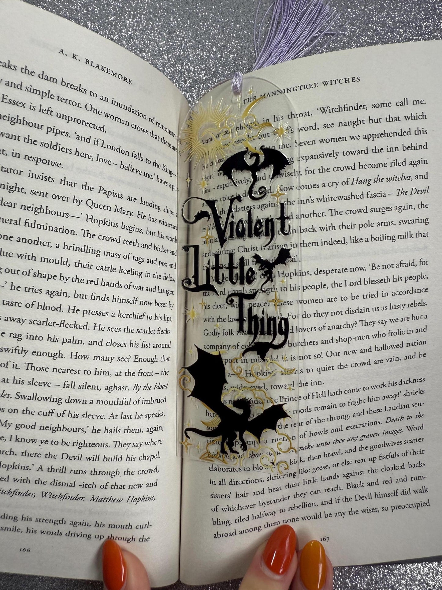 Fourth Wing Inspired Bookmark