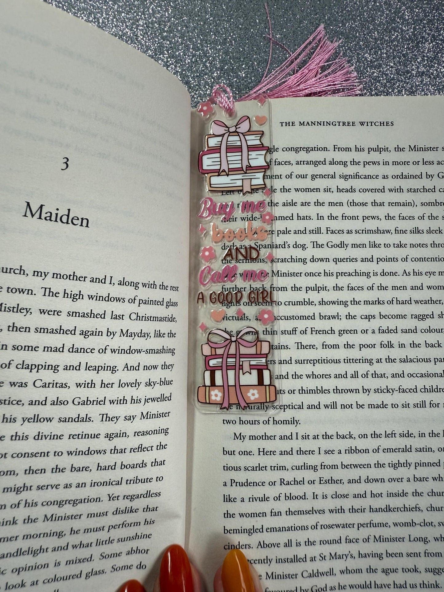 Pink Acrylic Bookmarks