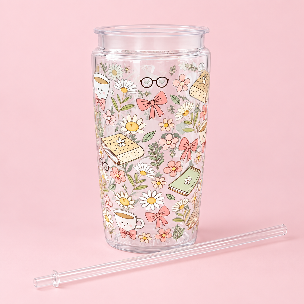 Books and Tea Cold Cup