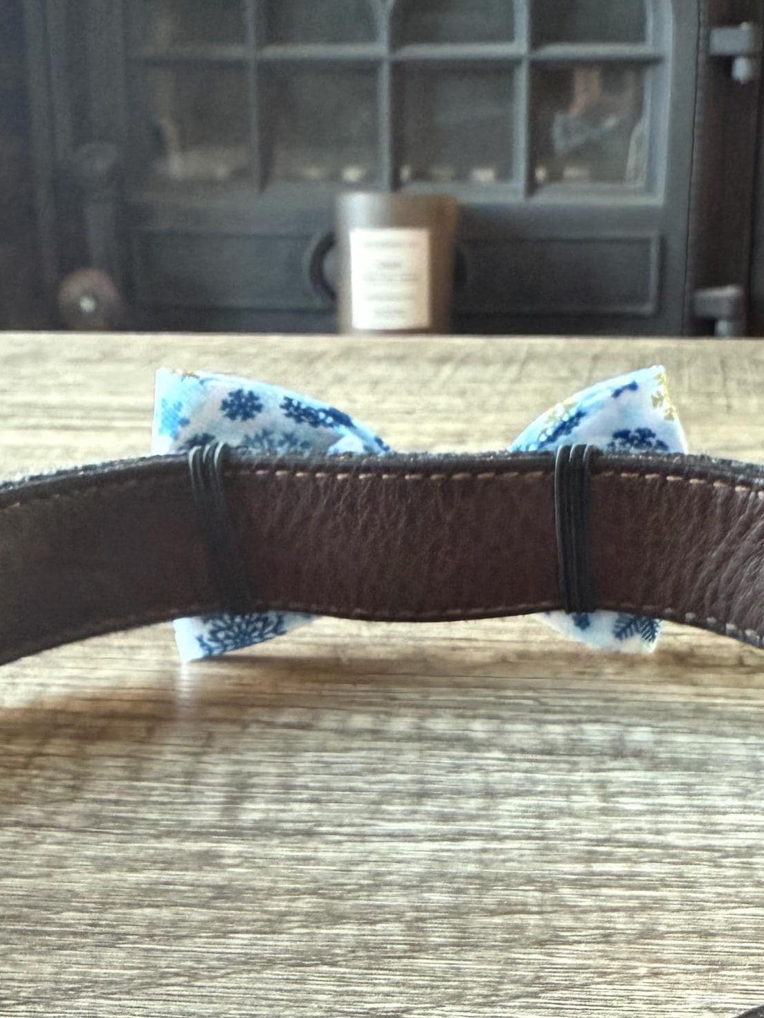 Christmas Dog Collar Bow Tie