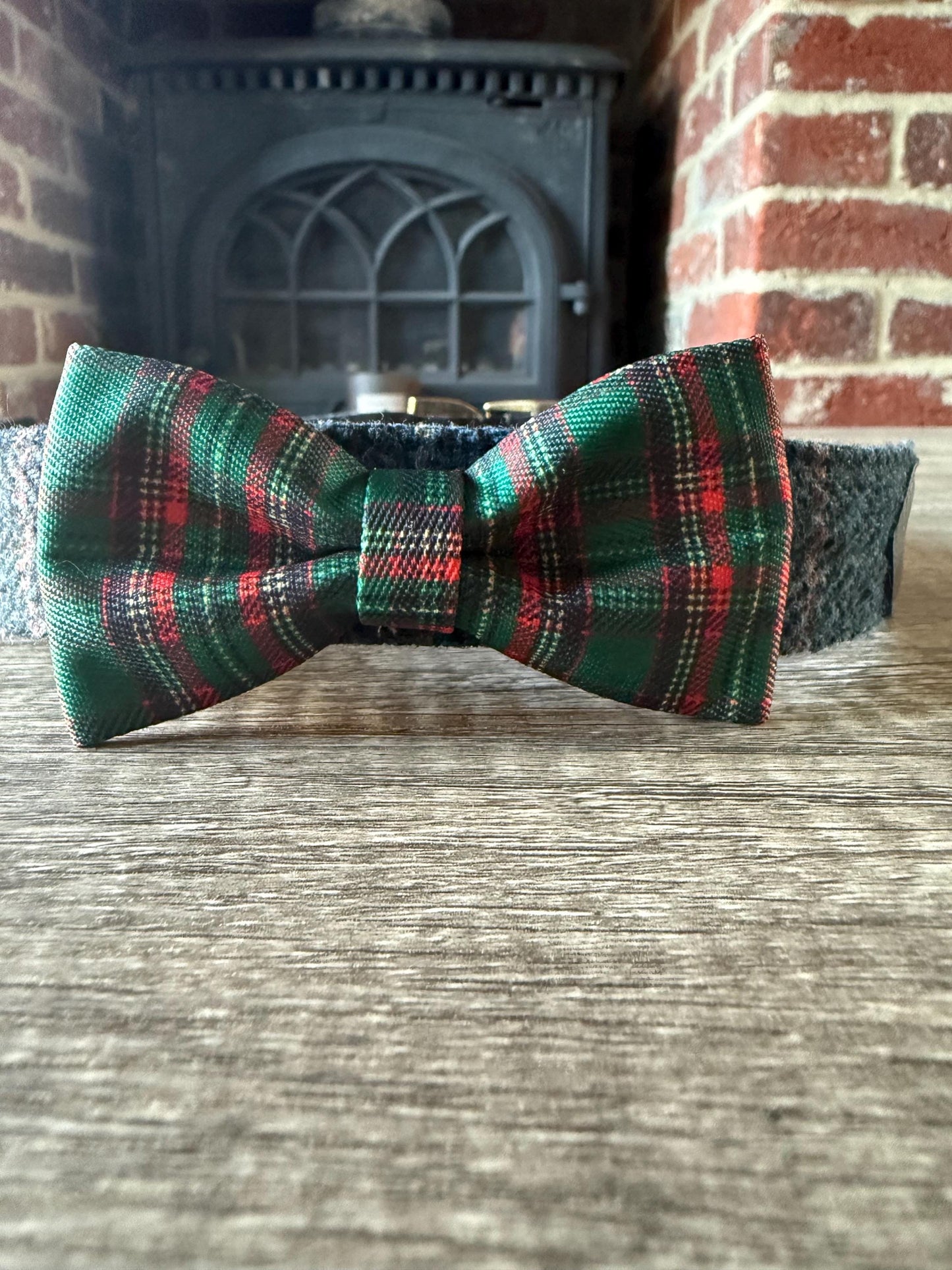 Christmas Dog Collar Bow Tie