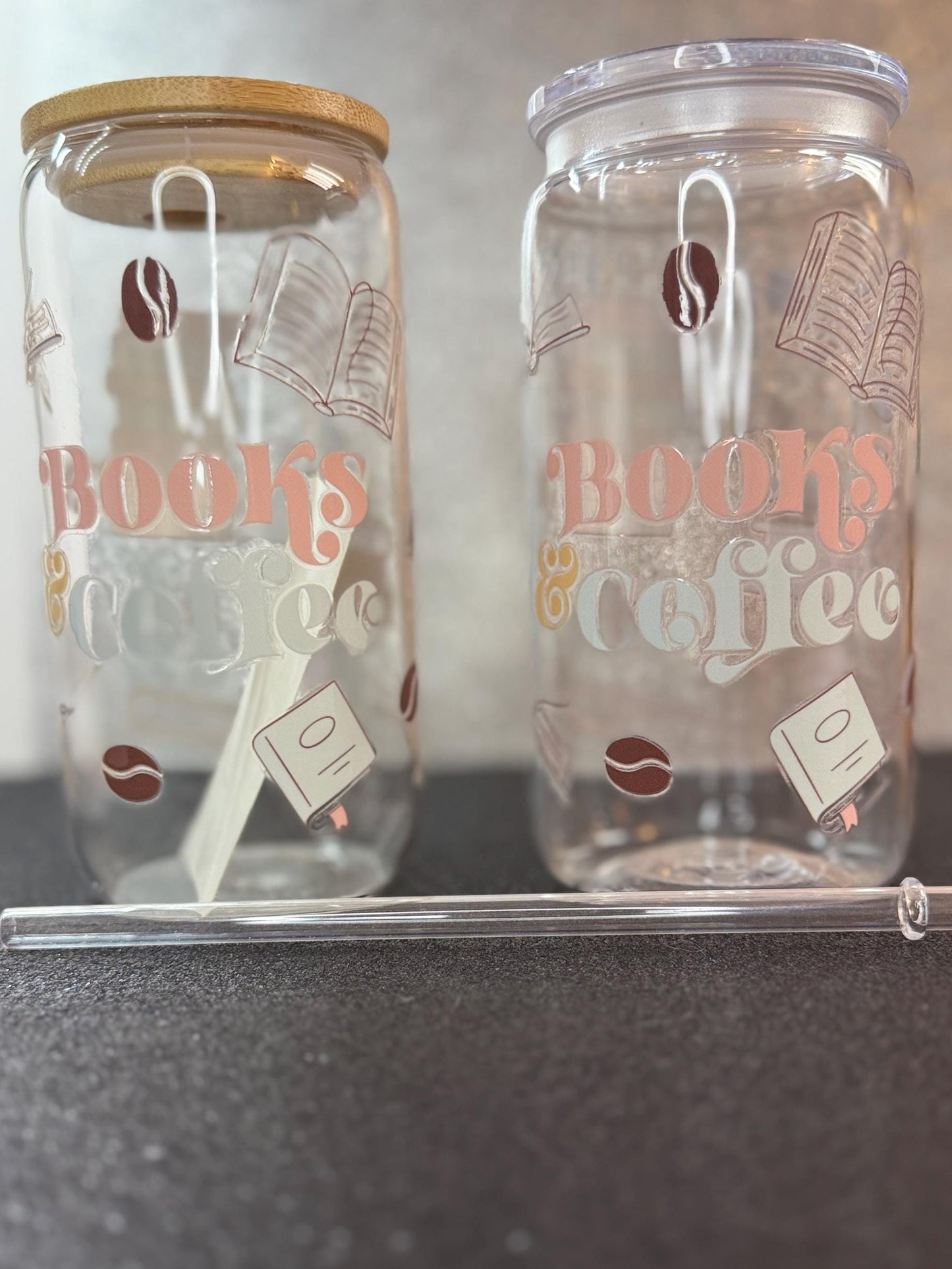 Books and Coffee Cold Cup