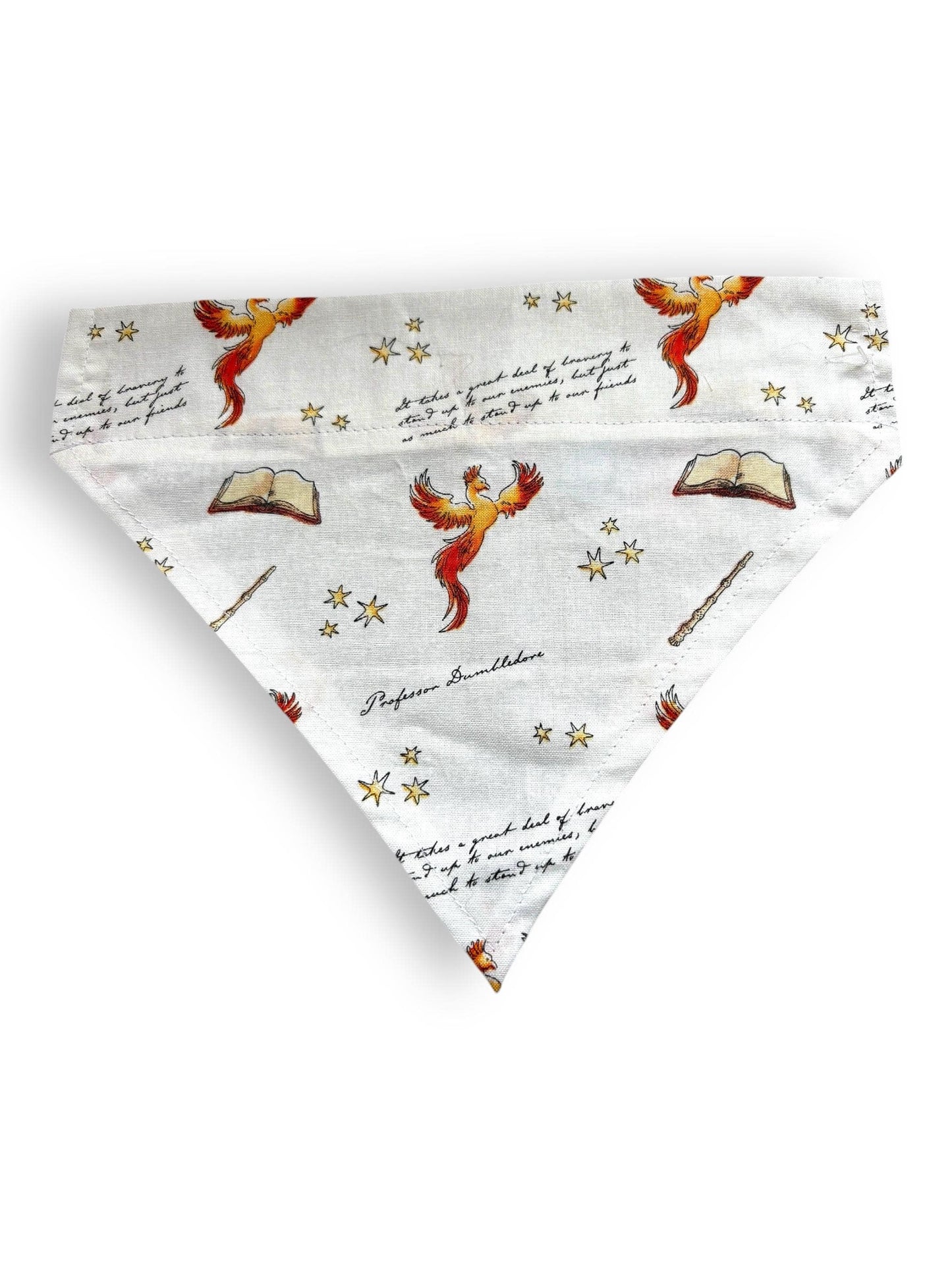 Cute and Stylish Dog Bandana ‘The character' for Puppies, Small & Medium Dogs – Soft Cotton Fabric – Multiple Patterns and personalisation