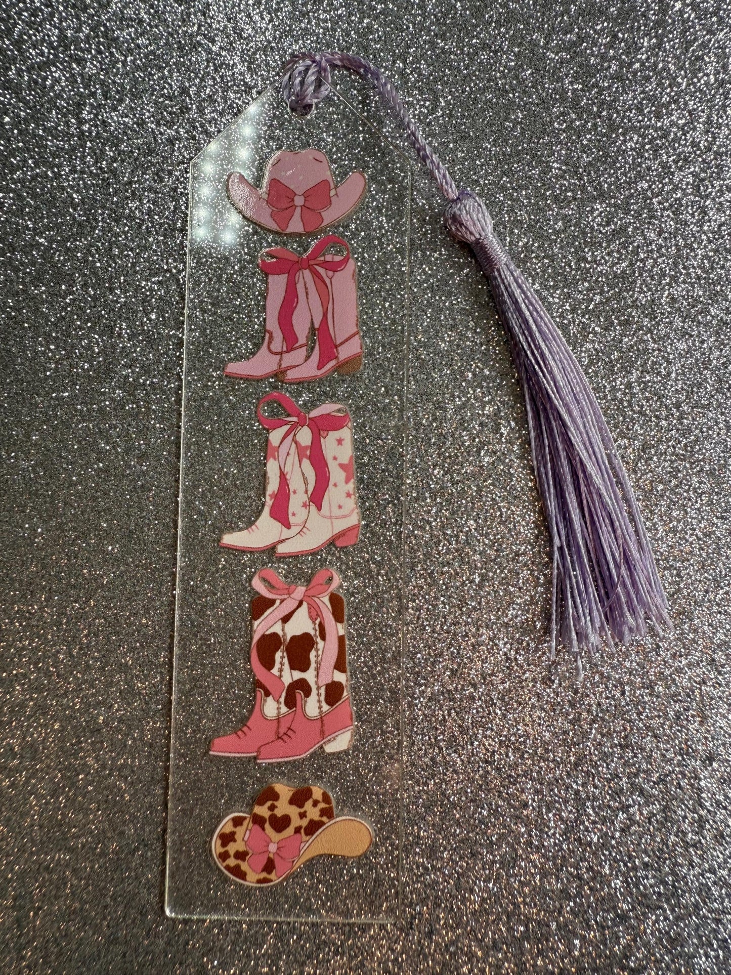 Cowgirl Acrylic Bookmark