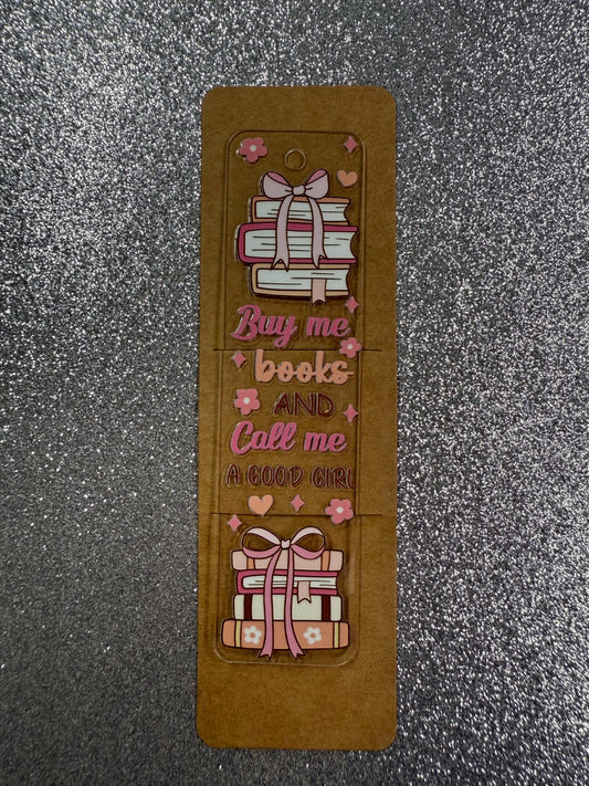 Pink Acrylic Bookmarks