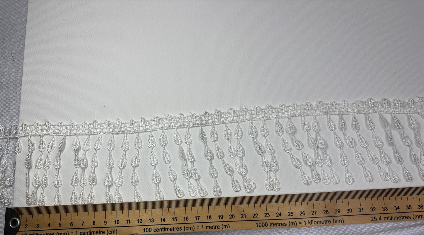Antique Lace Edge – Perfect for Sewing, Embellishments, Crafting, and Home Decor – Delicate Floral Design White Wedding droplet lace trim