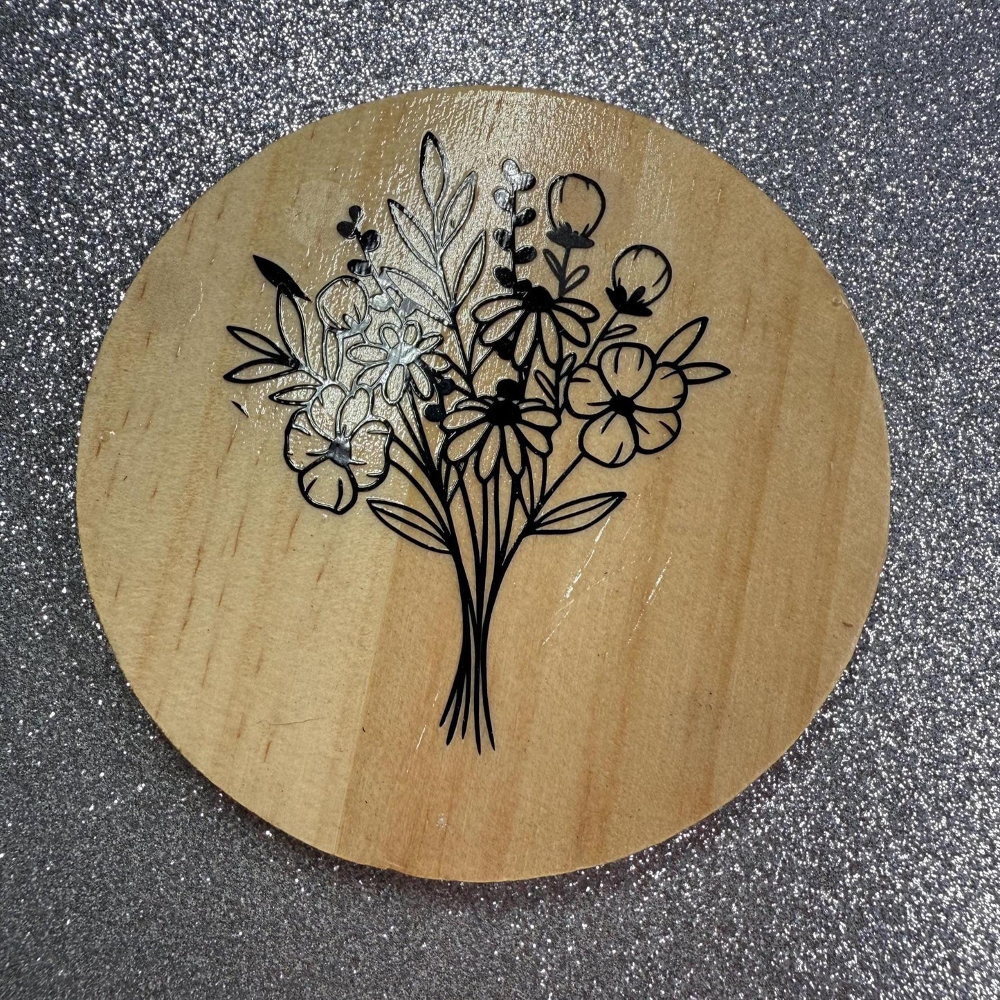 Flower bouquet deign Coaster