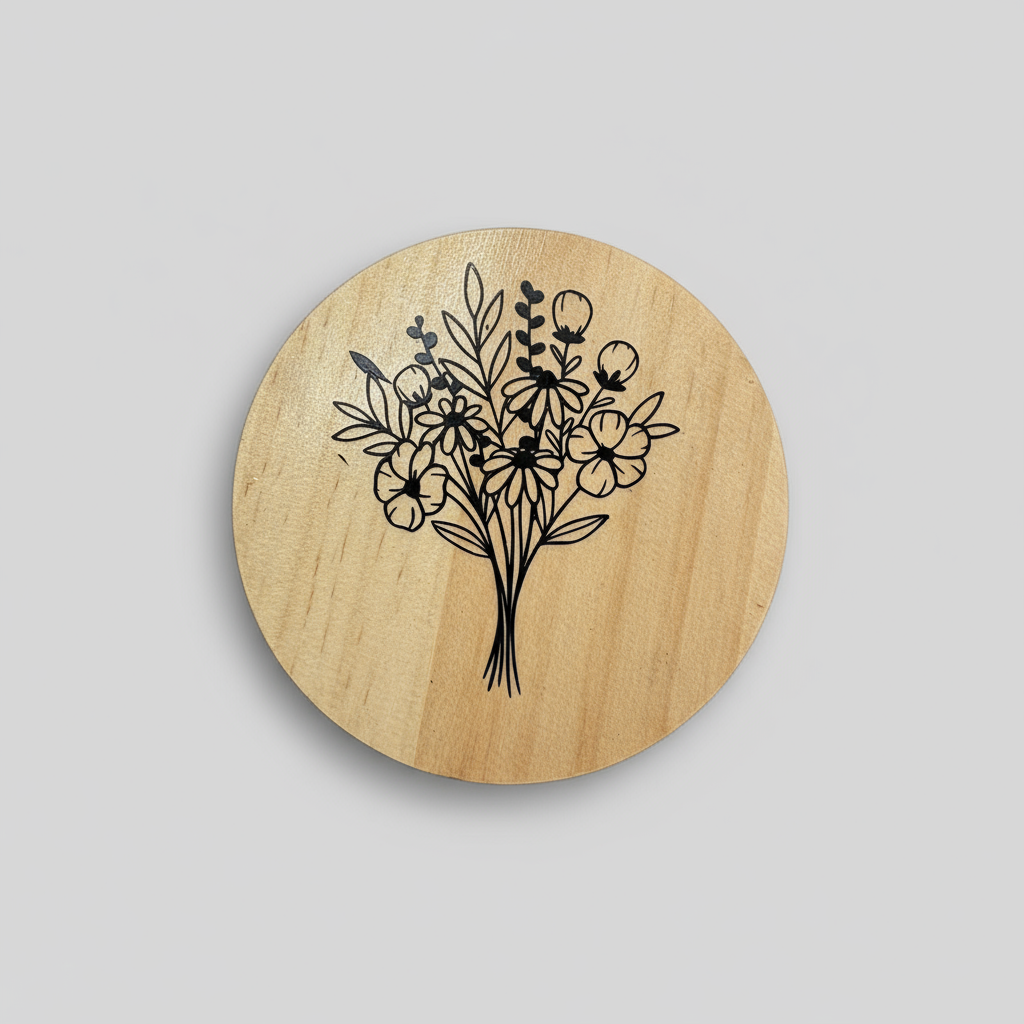 Flower bouquet deign Coaster