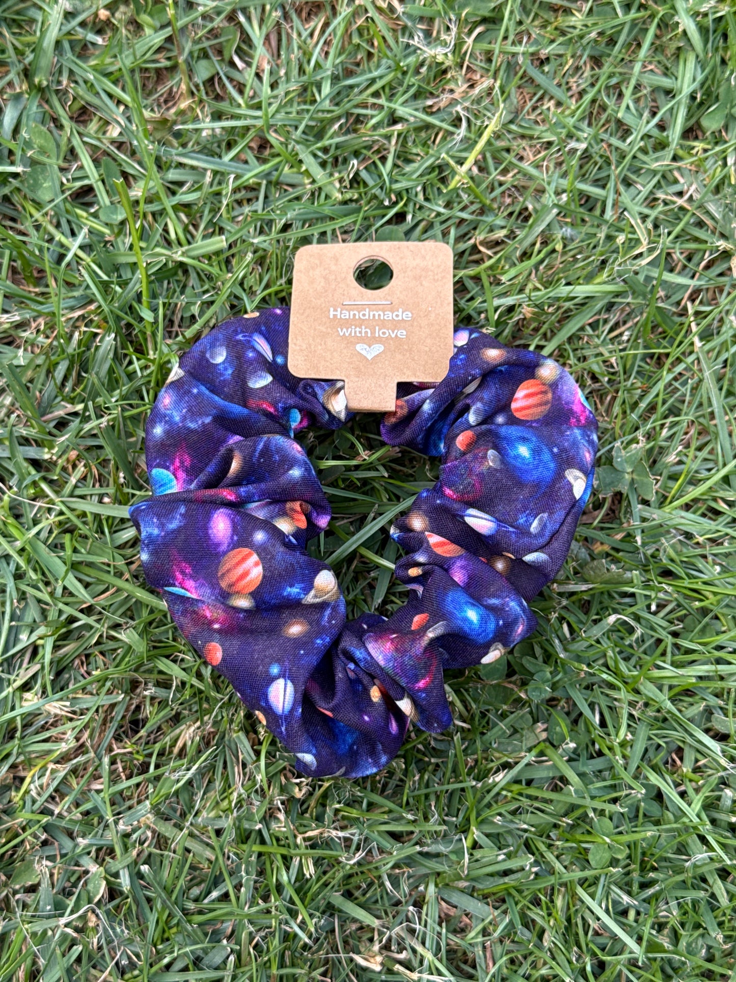 Space themed Planet scrunchie