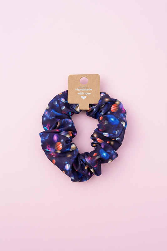 Space themed Planet scrunchie