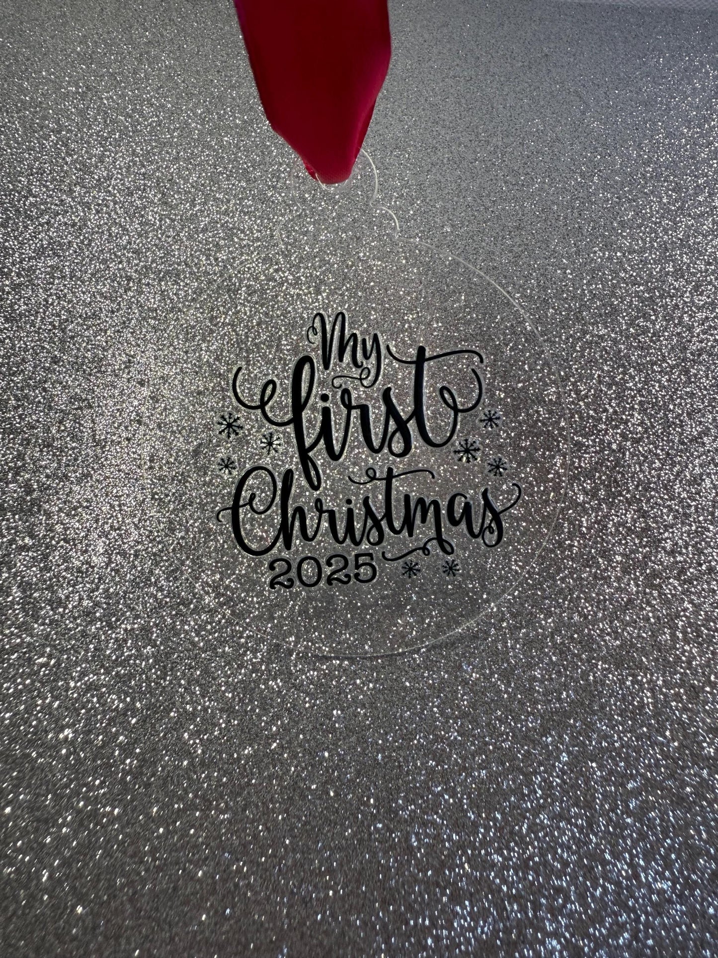 First Christmas Tree Decoration – First Christmas  – Personalised 2025 Keepsake - Pet gift