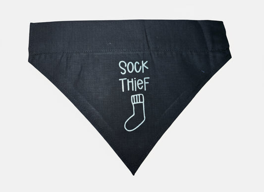 Sock thief  Dog Bandana custom made and personalised