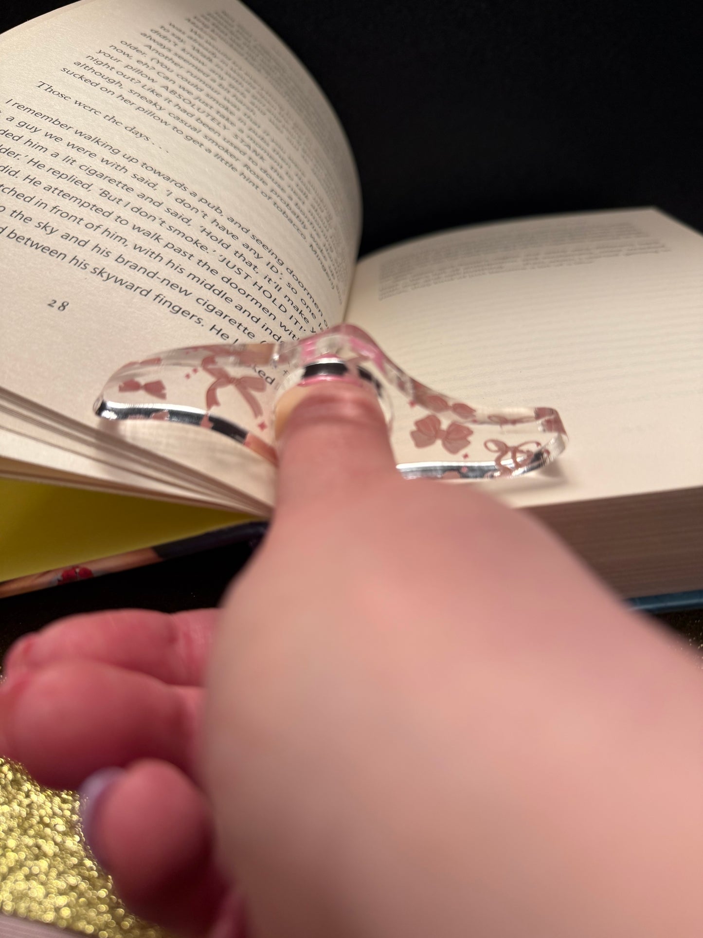 Pink Bow page holder