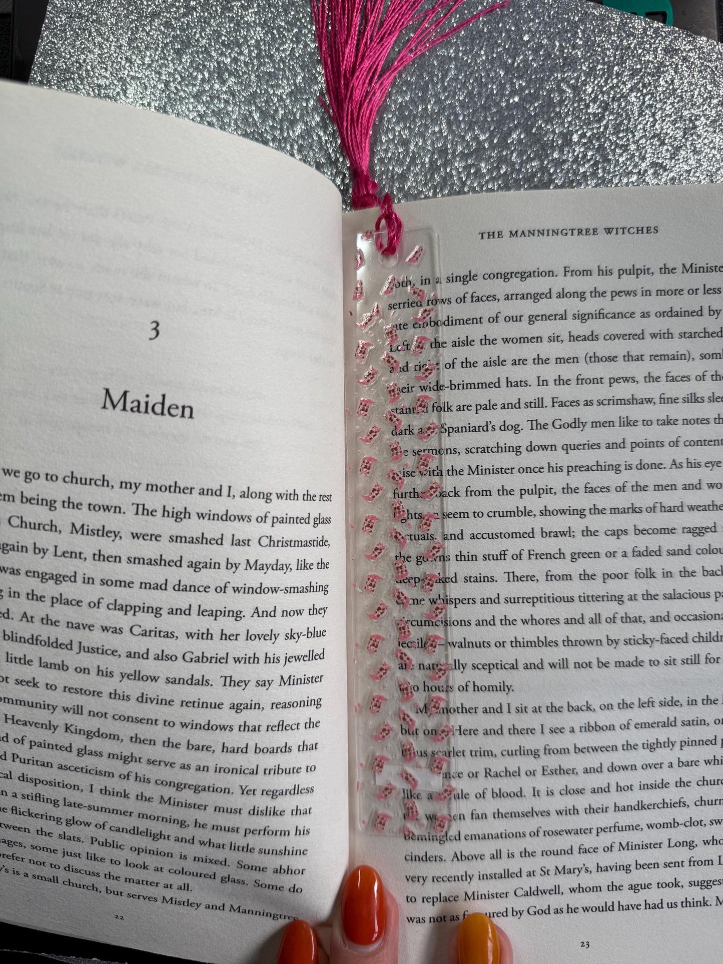 Cowgirl Acrylic Bookmark