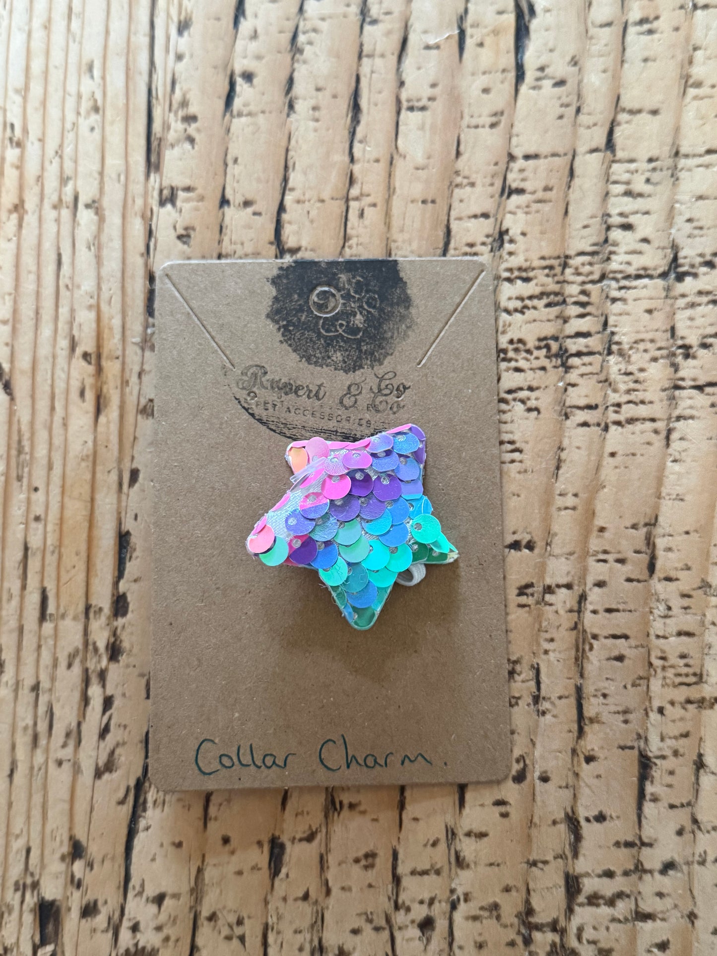 Sequin Star collar charm