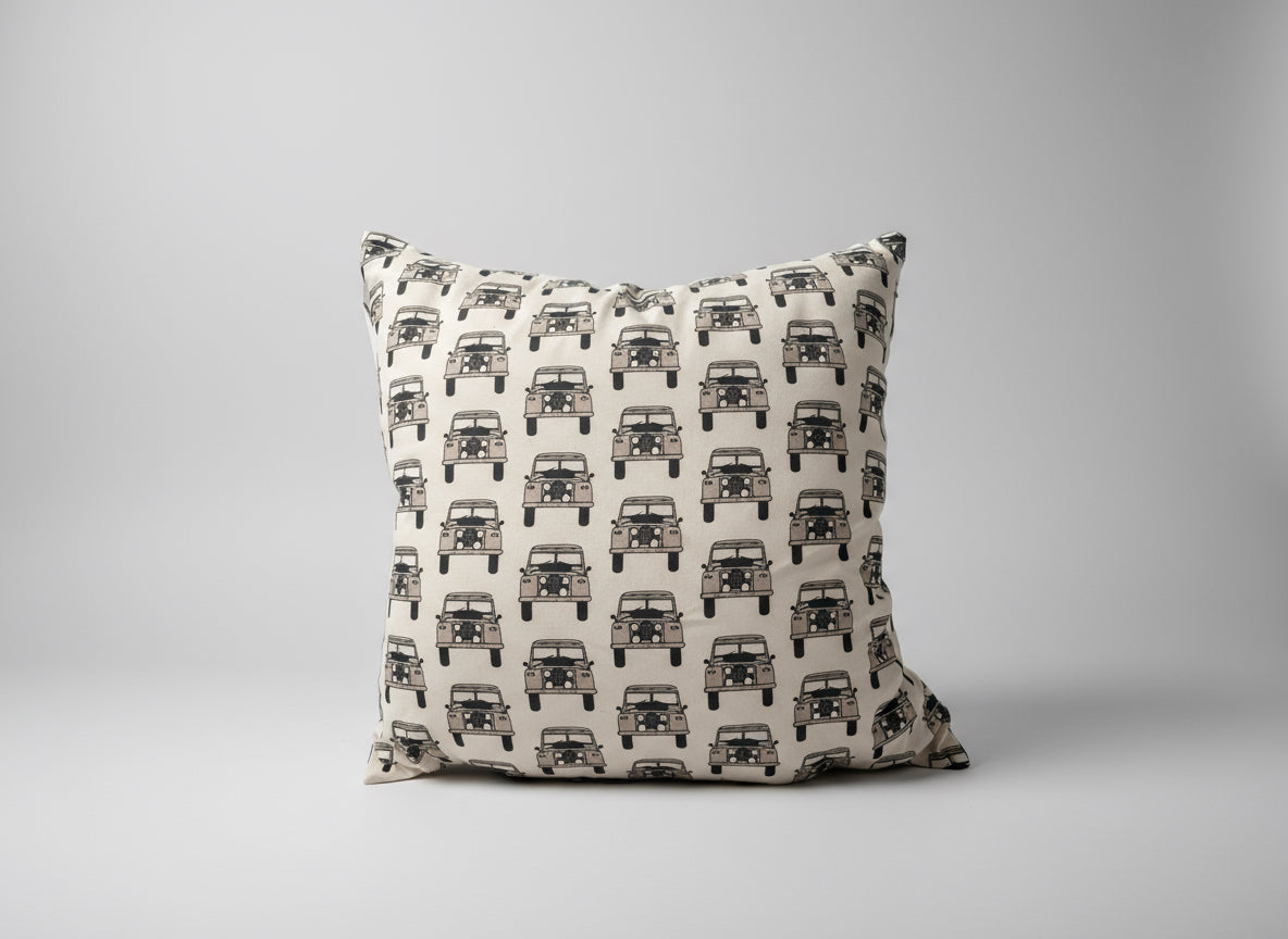 Handmade Land Rover Defender Cushion: Classic British Car