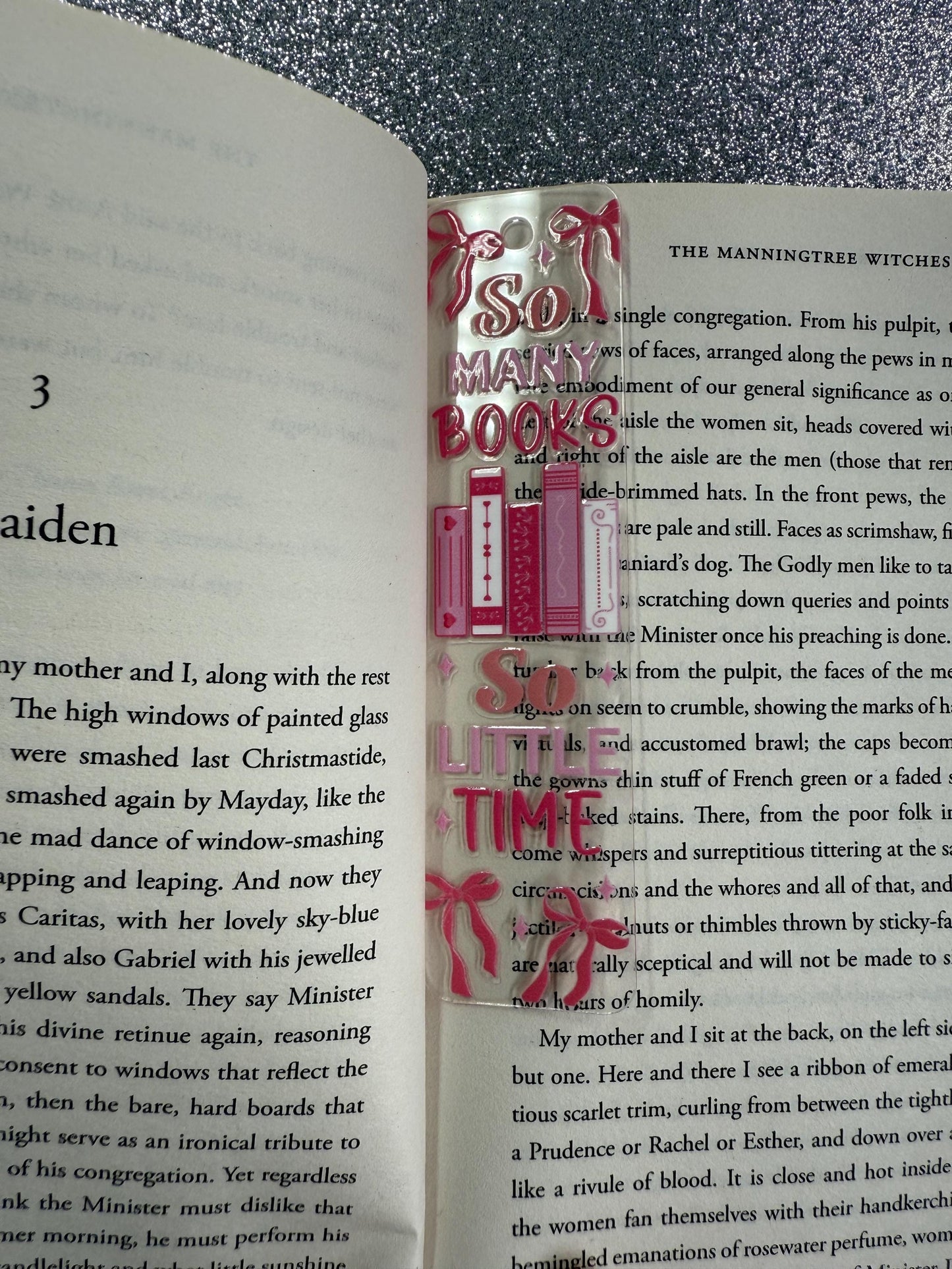 Pink Acrylic Bookmarks