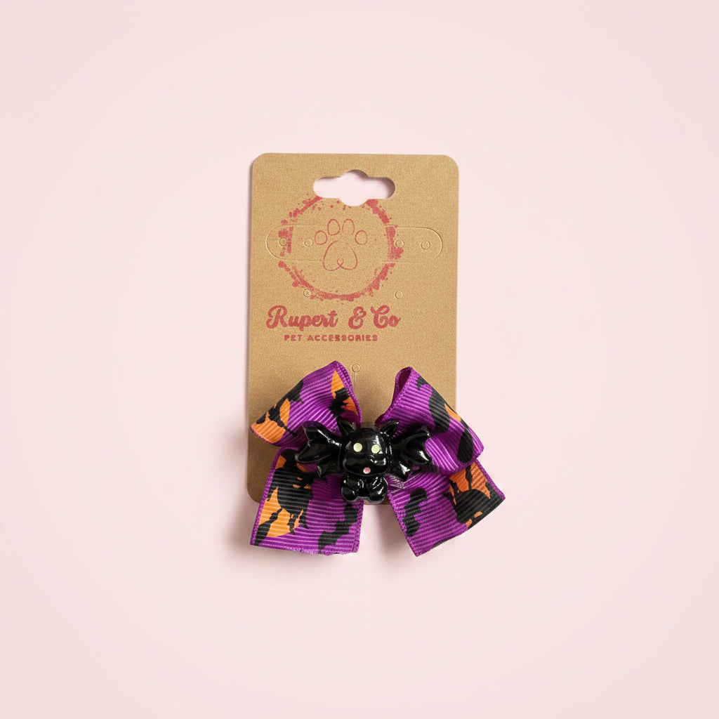 Halloween Dog Collar Bow | hair bow
