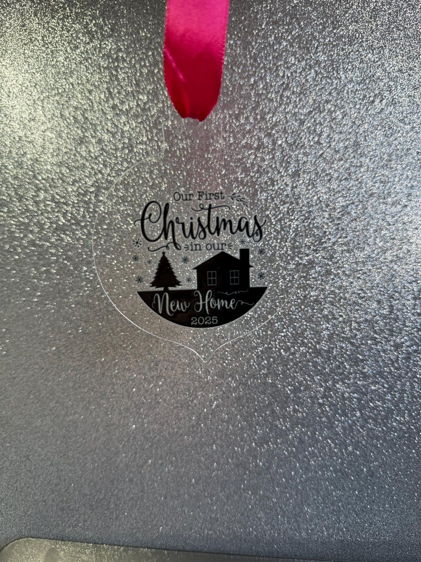 New Home Christmas Tree Decoration – First Christmas in New Home Ornament – Housewarming Gift – Personalised Home Ornament – 2025 Keepsake