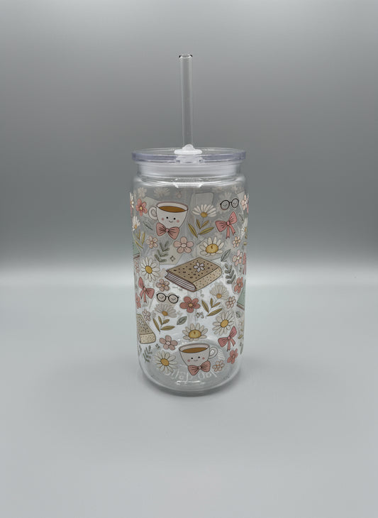 Books and Tea Cold Cup