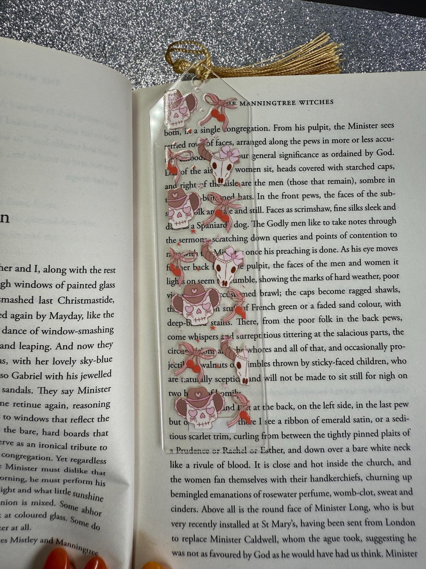Cowgirl Acrylic Bookmark
