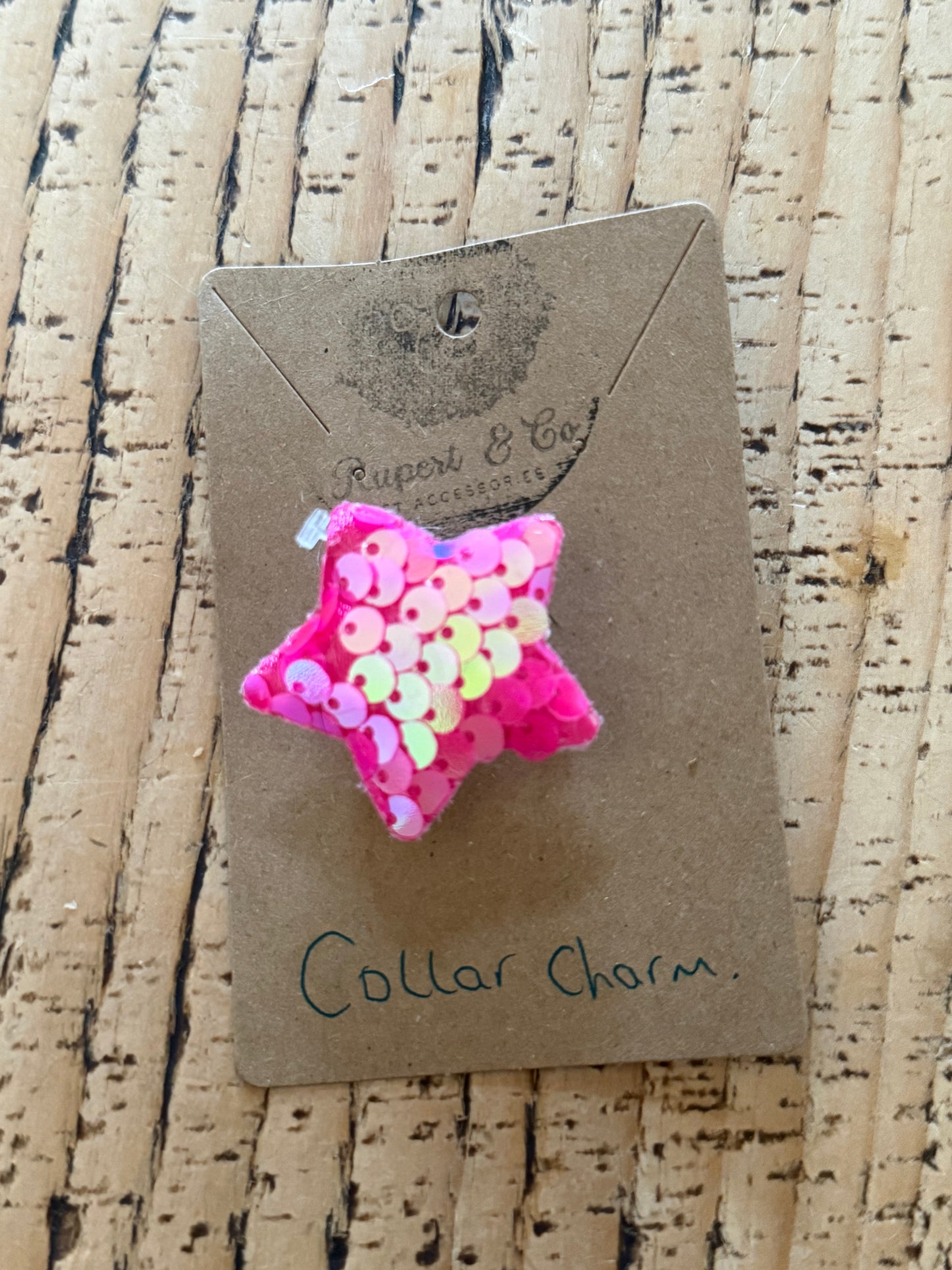 Sequin Star collar charm