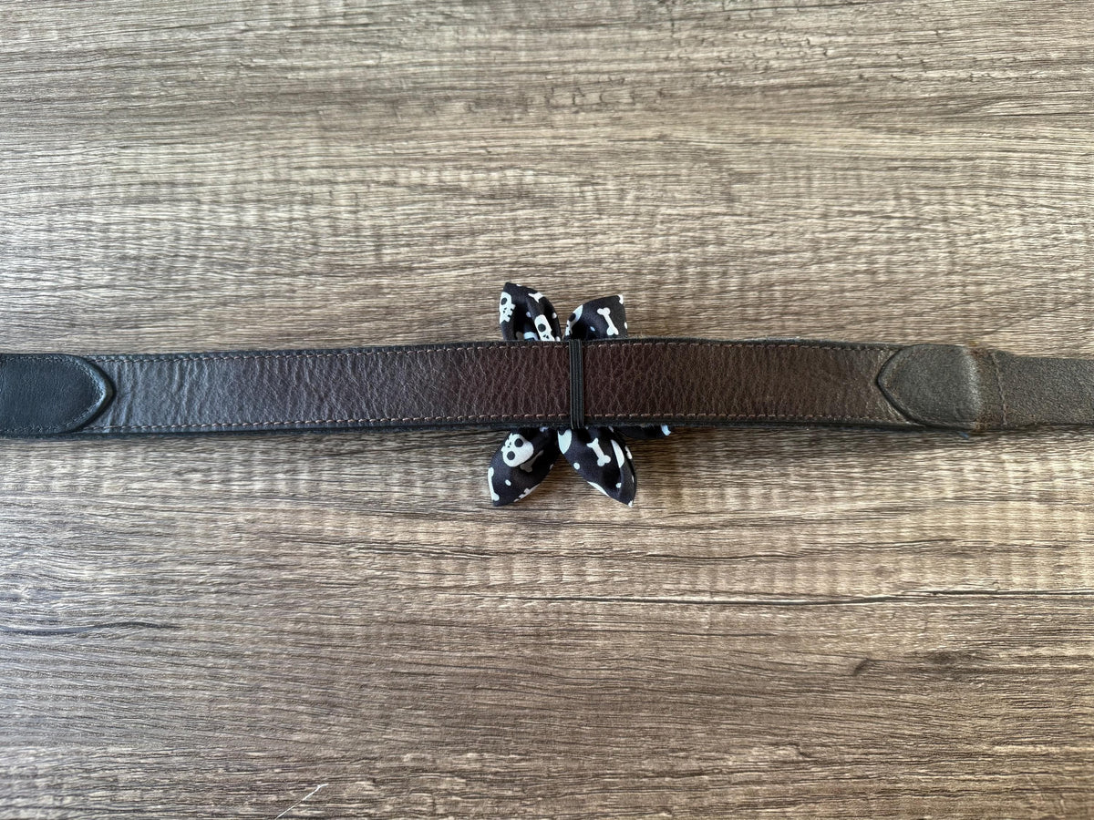 Spooky Halloween Dog Collar Flower | Limited Edition Fabric Pet Accessory | Handmade Collar Decoration for Dogs
