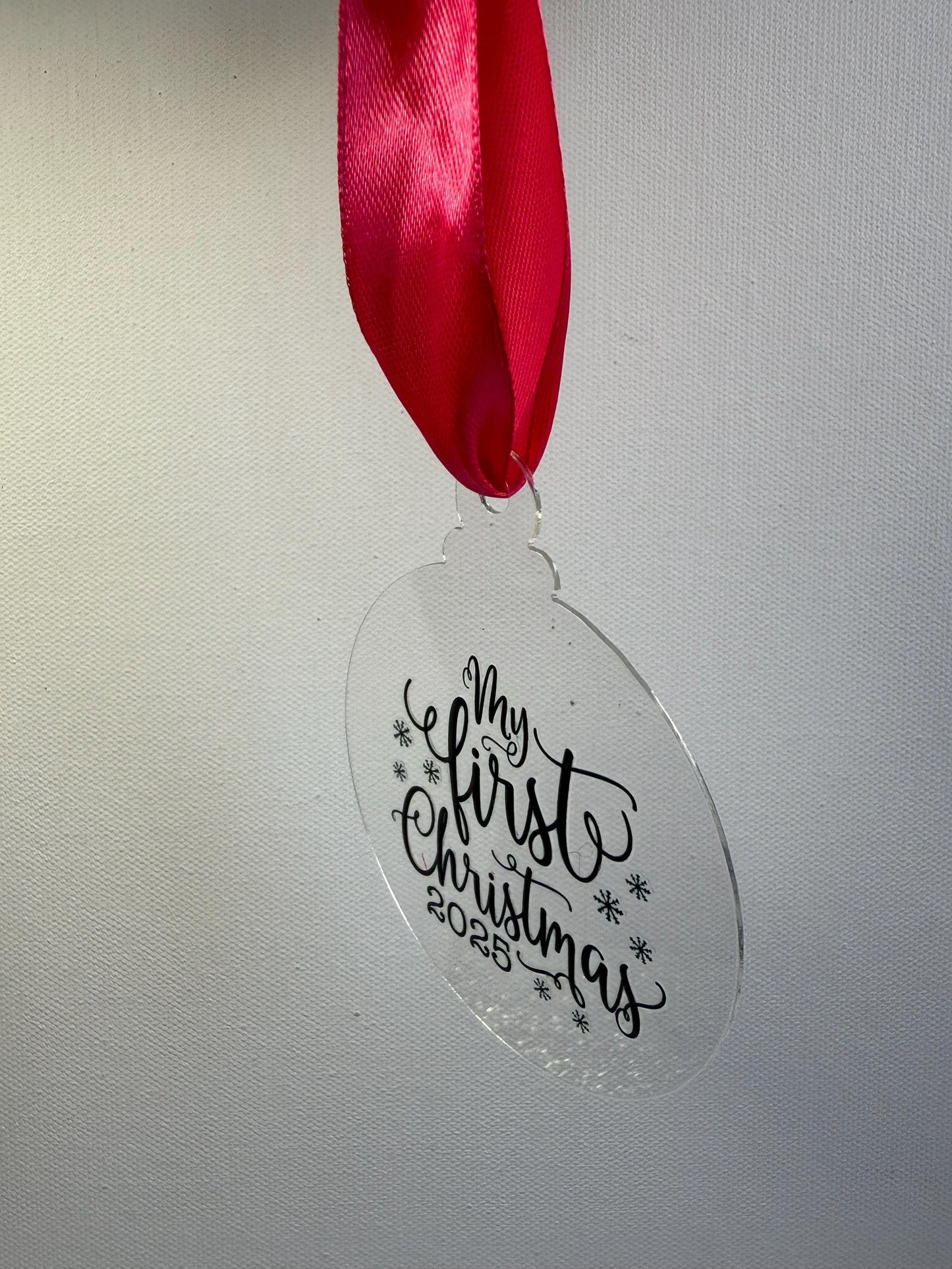 First Christmas Tree Decoration – First Christmas  – Personalised 2025 Keepsake - Pet gift