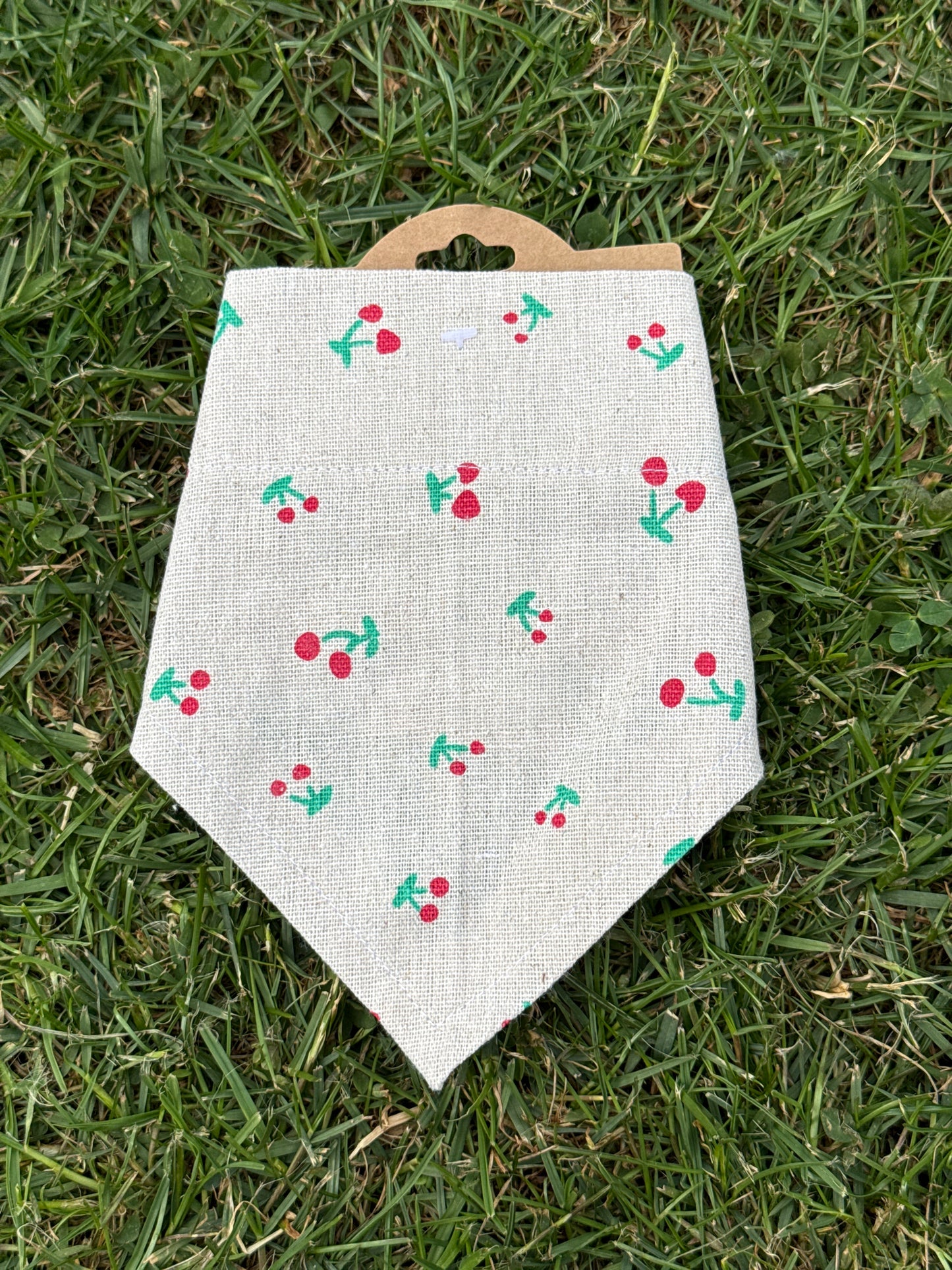 Canvas Cherry  Dog bandana