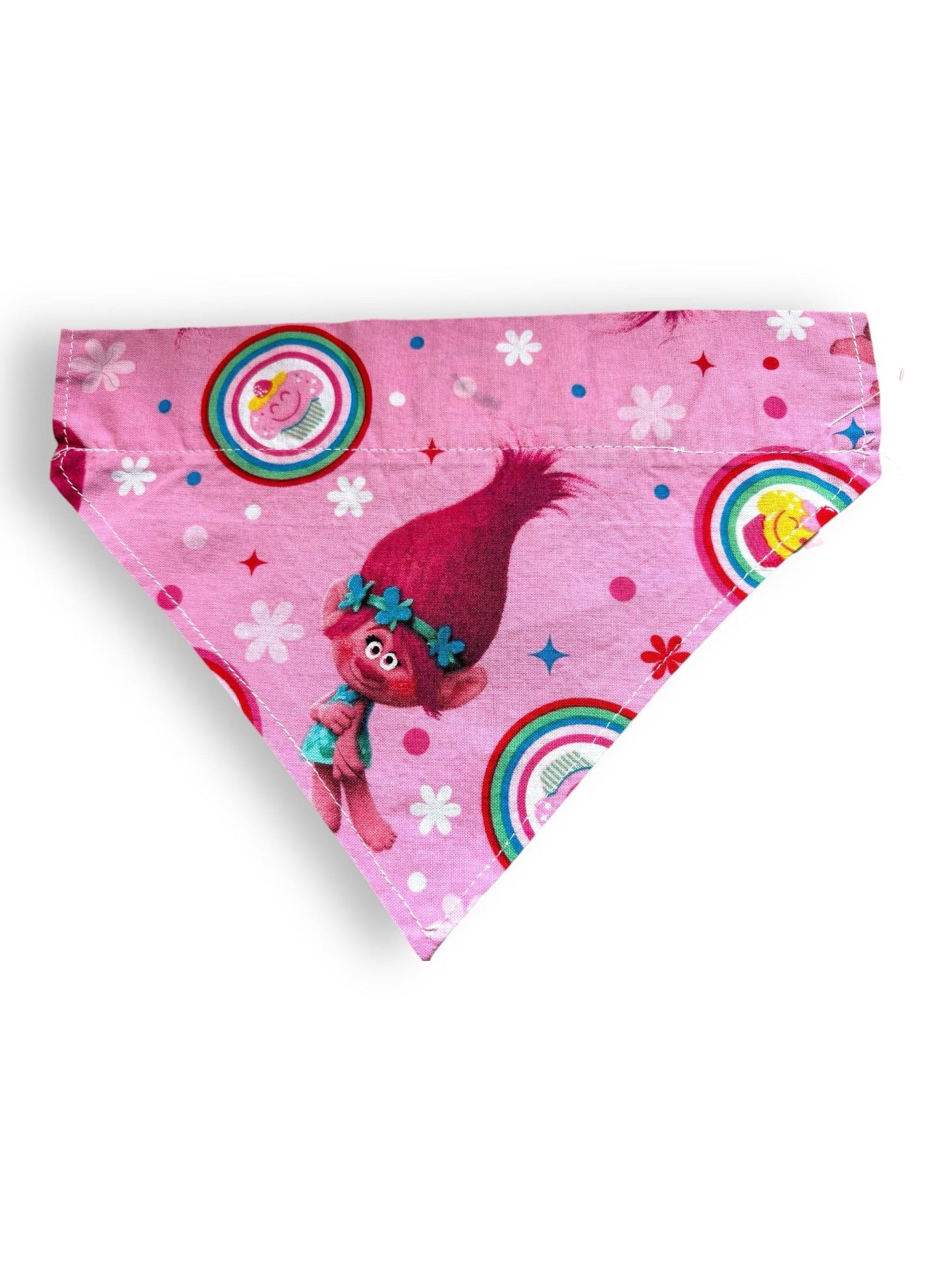 Cute and Stylish Dog Bandana ‘The character' for Puppies, Small & Medium Dogs – Soft Cotton Fabric – Multiple Patterns and personalisation