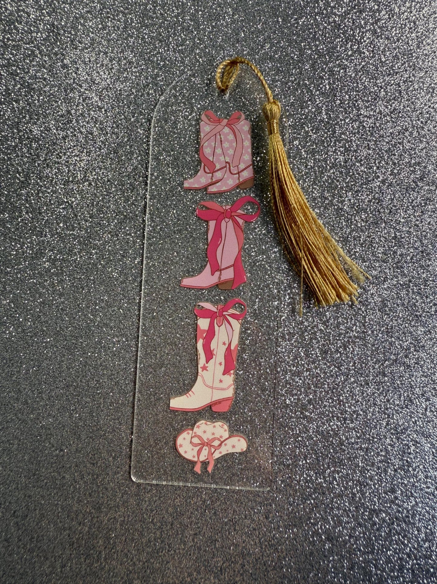 Cowgirl Acrylic Bookmark