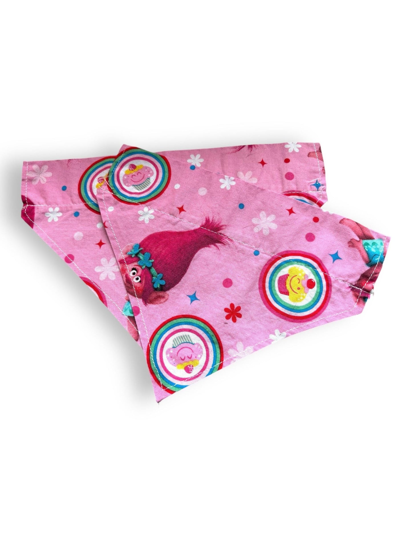 Cute and Stylish Dog Bandana ‘The character' for Puppies, Small & Medium Dogs – Soft Cotton Fabric – Multiple Patterns and personalisation
