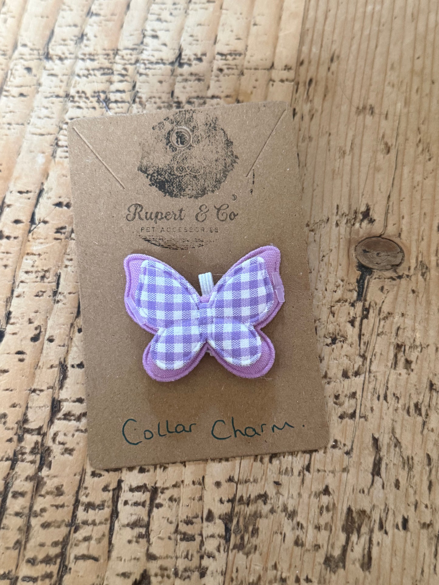 Butterfly collar charm