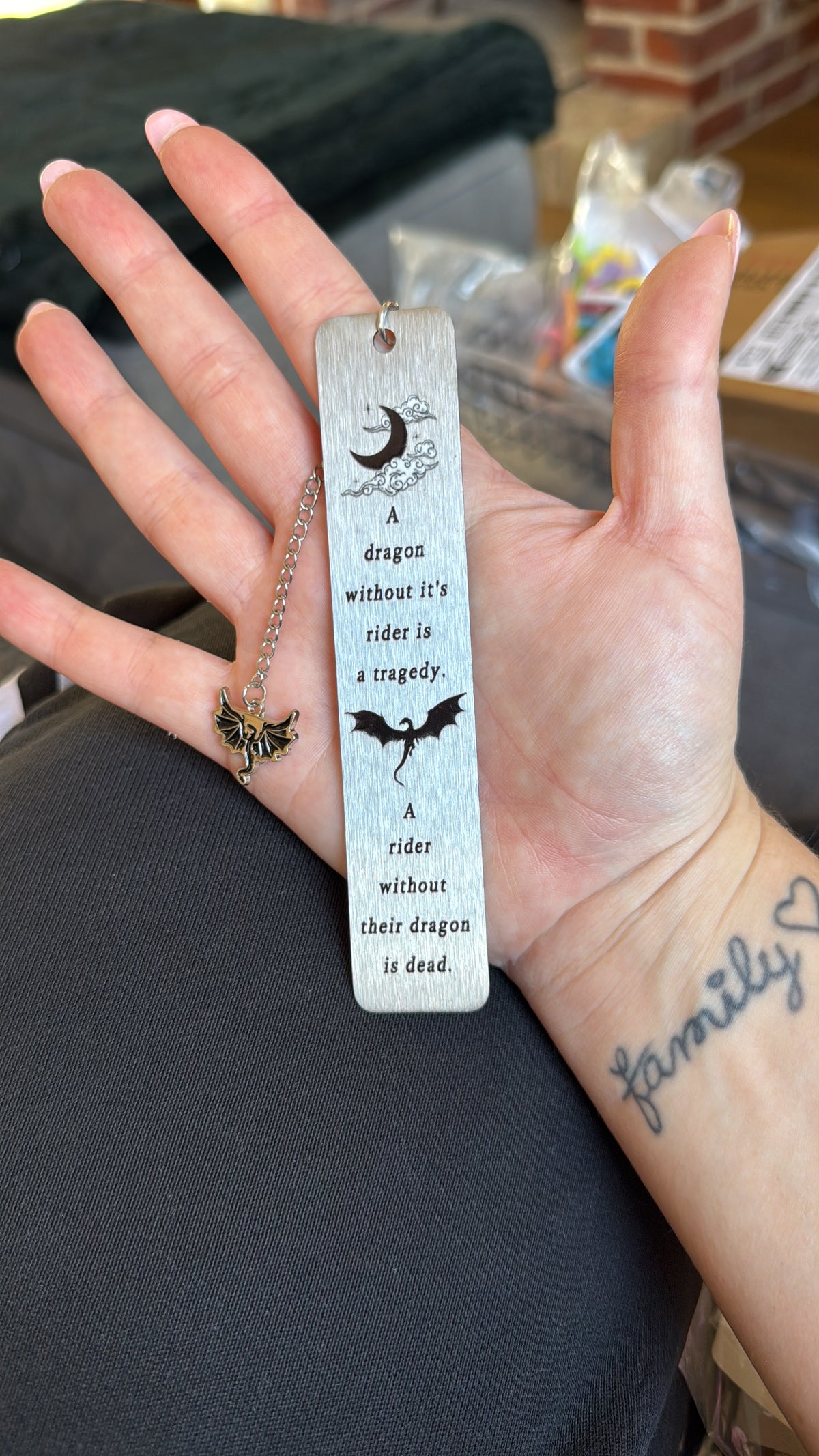 Threshing day celebration stainless steel bookmark