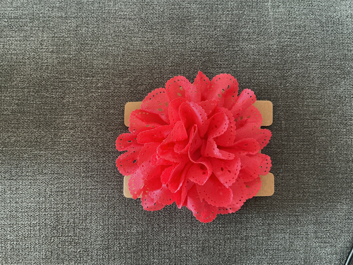 9cm Large textured Chiffon Dog Collar Flower – Elegant Removable Floral Accessory