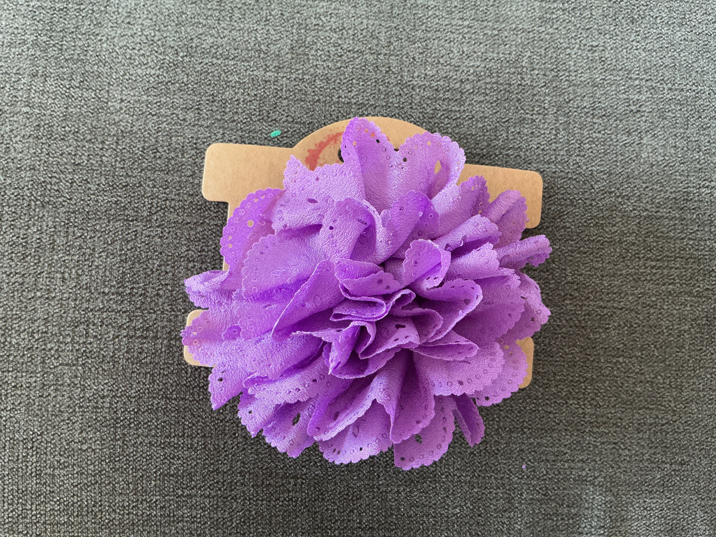 9cm Large textured Chiffon Dog Collar Flower – Elegant Removable Floral Accessory